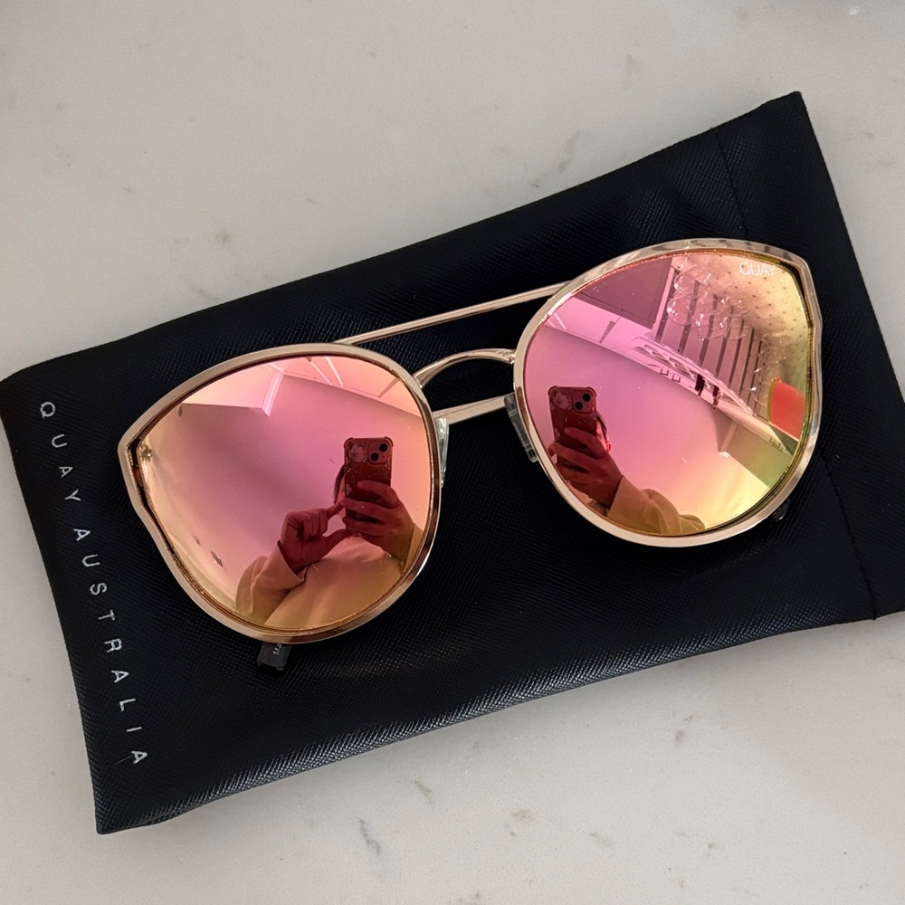 Quay Australia Rose Gold Sunglasses